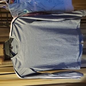 Athletic gray long sleeve pullover girls 10/12